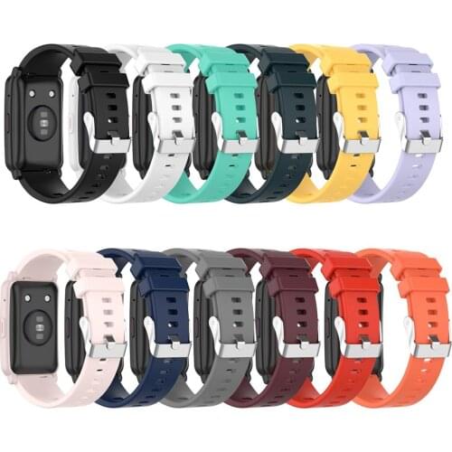 Fashion Replacement Strap For HONOR ES Watch Accessories Silicone Sport Adjustable Wristwatches Wrist Bands For Women M