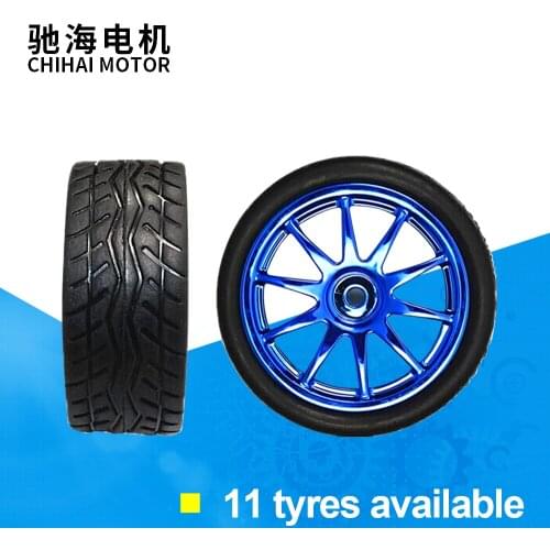 34/43/65/80/130MM 60mm mecanum wheel Plastic Rubber Tire Accessories for RC Model Vehicles DIY Robot Scientific Education