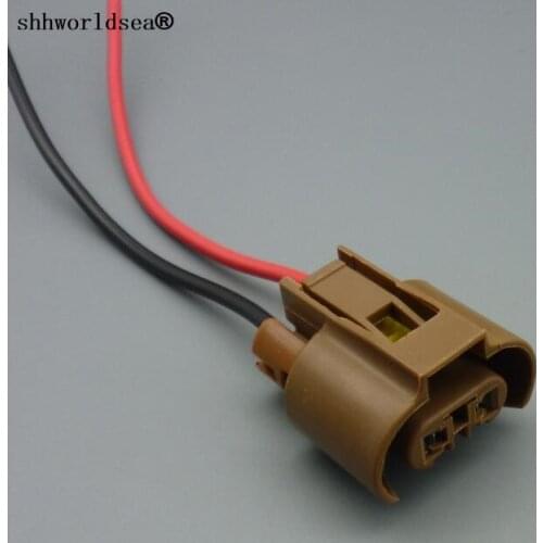 Shhworldsea for Toyota corolla 9006 2 pin short-light plug suitable for VW golf 6 fog lamp wire harness connector 7283-1927-30