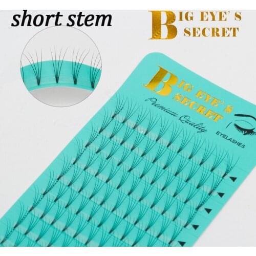 Big eyes secret luxury 0.07 Lashes 4D Premade Fan Volume Korean silk Eyelashes Russia Eyelash Extension Volume Lashes