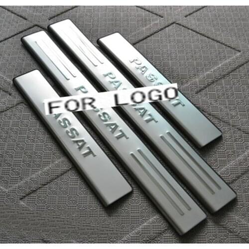 Car styling 2012-2017 scuff plates stainless steel door sill strip For Passat b7 welcome pedal accessories