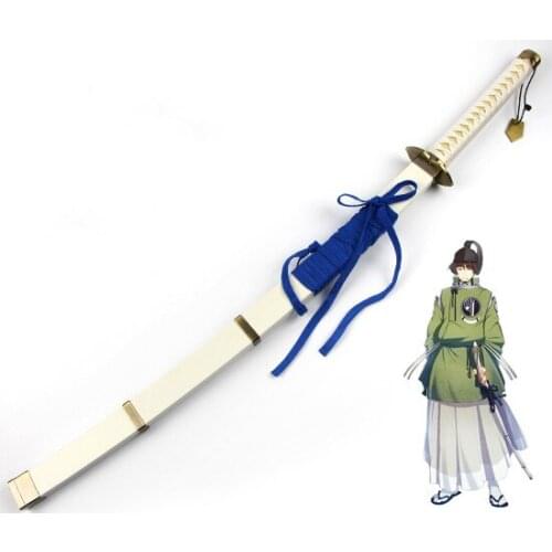 Touken Ranbu Online Ishikirimaru Wooden Sword Cosplay Prop Samurai Katana Performance Props Fancy Game Character Cosplay Swords