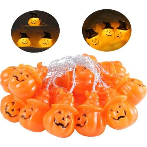 Halloween Decoration For Home LED Light Candles DIY Hanging Horror Pumpkin Party Supplies Room Bar Decor Prop Creative Holiday