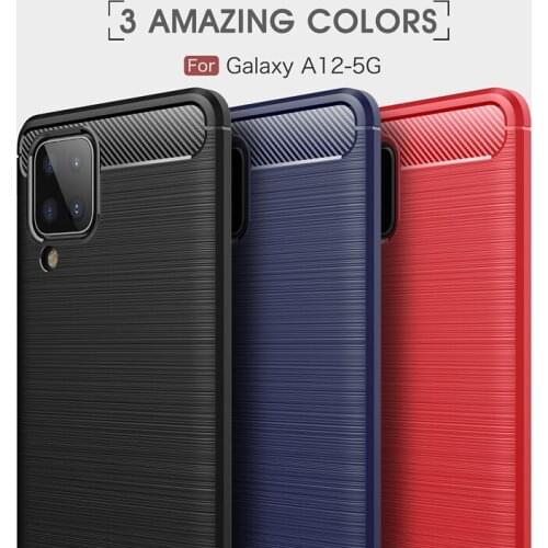 Ultra Thin Matte Solid Anti-knock Case for Samsung Galaxy A12 5G A42 A52 A72 A51 A71 A21S A31 S21 Plus Phone Bag