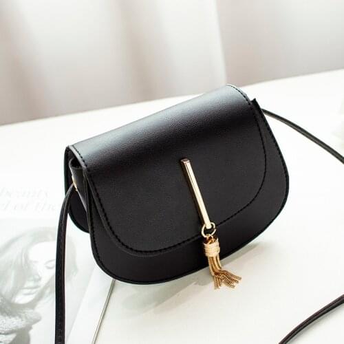 Ladies Sling Bag Mobile Phone Wallet Handbags Fashion Tassel Women Crossbody Bag Pu Leather Small Flap Messenger Bag