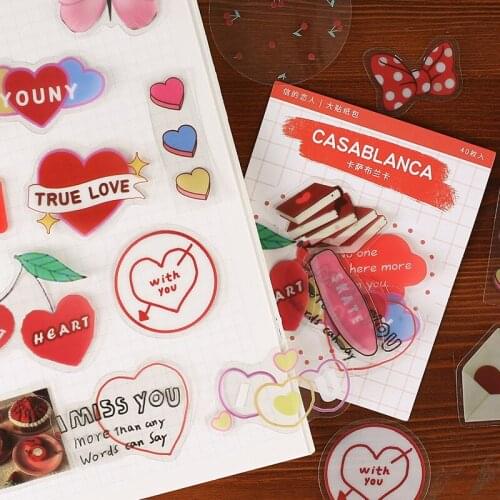 1 Pack (40 pcs stickers) Beautiful Travelling Life Decorative Notebook Diary Decoration Bullet Sticker
