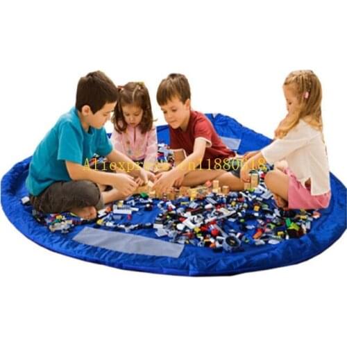 30pcs Free Shipping 100cm Portable Kids Children Infant Baby Play Mat Storage Bags Toys Organizer Blanket Rug Boxes For Toys