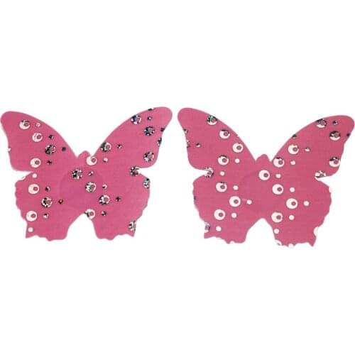 4 Pairs girl Butterfly Adhesive Nipple Covers Pads Body Breasts Stickers Disposable Milk Paste Anti Emptied The Chest Paste Bra