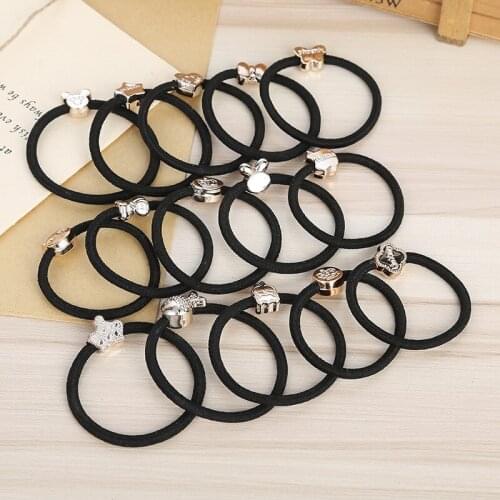 5pc Golden Bead Hair circle new hair accessories Korean version hair rope binding hair rubber band