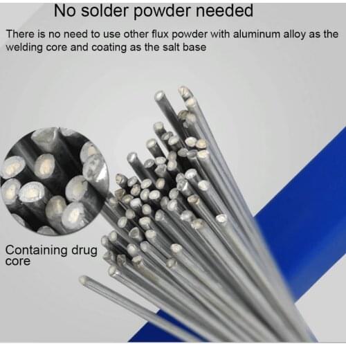 50cm Low Temperature Easy Melt Aluminum Welding Rods Cored Wire 1.6/2mm Rod Solder for Soldering Aluminum No Need Solder Powder