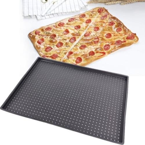 634E 10 Inches Flexible Silicone Cake Baking Mold Pan Rectangular Pizza Bread Mould