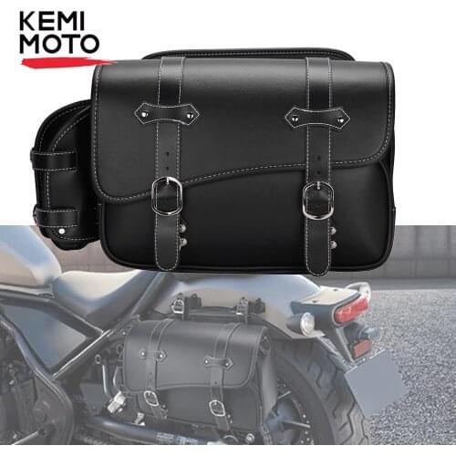 Motorcycle Saddlebag Side Tool Bag 15L Waterproof PVC For Honda Rebel 250 CMX250 2016 2017-2021 For Rebel 300 CMX300 2017-2021