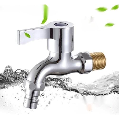 G1/2” Washing Machine Quick Opening Bathroom Faucet Crane Zinc Alloy Single Handle Brass Washing Machine