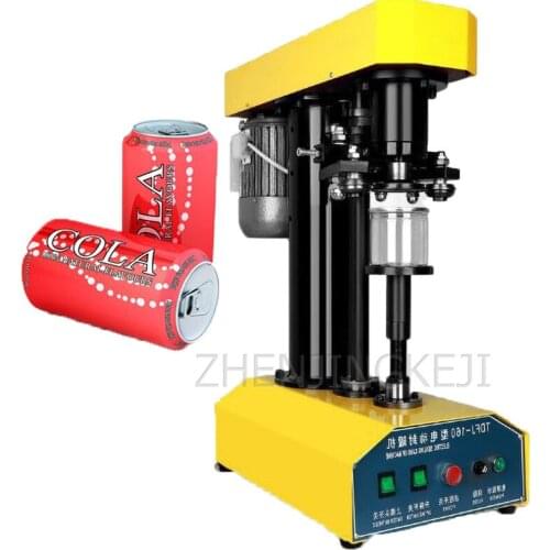 Dual Motors Electric Seal Pot Machine Drink Plastic Tank Tinplate Metal Can Paper Semi-Automatic Can Stopper Equipment 220V/110V