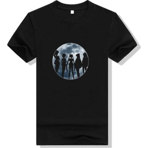 Anime Sailor Moon T Shirt Cosplay women printed cotton T-shirt Short Sleeve Summer Casual Tee Tops Woman T-shirts