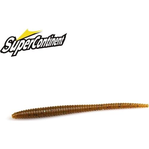 Supercontinent Slow SinkingTrout Worm Soft Baits 80mm Artificial Fishing Lures Sea Worms Earthworm Fishing Soft Lures Wobblers