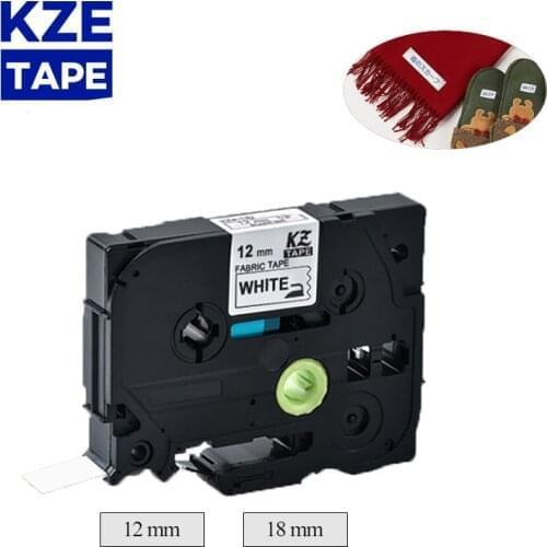 5PCS 12mm*3m Multicolor Fabric Iron-on Label Tapes tze tape for Brother P-touch printers as TZe-FA231 TZe-FA3 TZe-FA232
