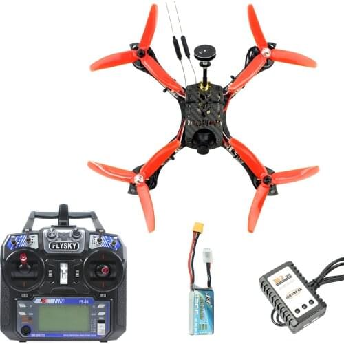 JMT Mini 210mm RTF FPV Hexacopter Racer Drone Copter Racing with Flysky FS I6 Transmitter F4 Pro(V2) Flight Controller