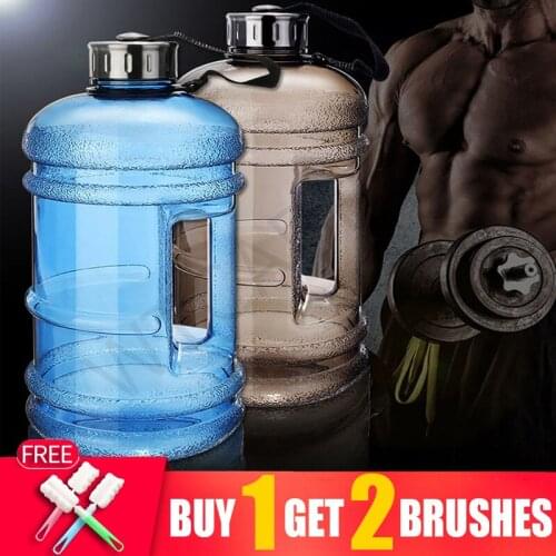 2.2L Big Sport Cute Water Plastic Bottles Girls For Water Shaker Protein Bpa Free Gym Fitness Drinking Bottle Tumbler Drinkware