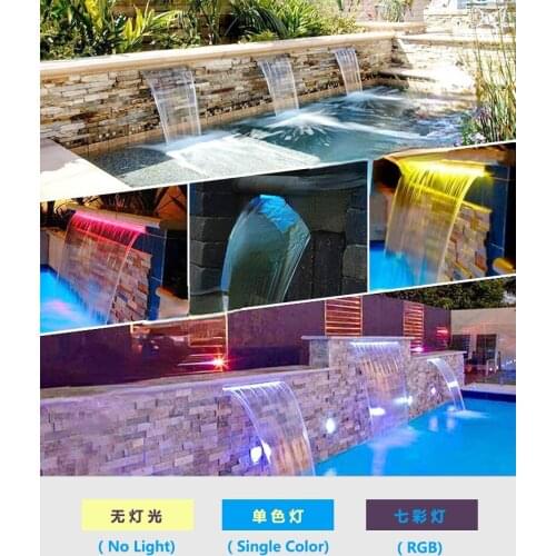 Landscape fountain lamp,waterfall decoration lamp,water wall fountain waterfall lamp,Water Curtain Wall Waterfall LED light