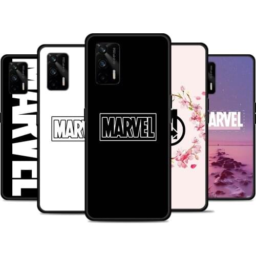 Marvel Logo For Realme 8 GT Neo Flash Edition Explorer Master Q3 Pro Narzo30 C21 C11 C20A C21Y Phone Case