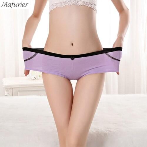 Mafurier Free Shipping Women Sexy Panties Underwear Female Cotton Boyshorts Lingeries Shaping Hipster Shorts For Women 6Pcs/Lot