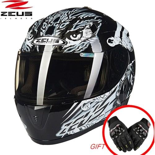 M-XXXL ZEUS Motorcycle Full Face Helmets Motorbike ECE DOT ABS Helmet Anti-glare deceleration top Protective Gear helmets