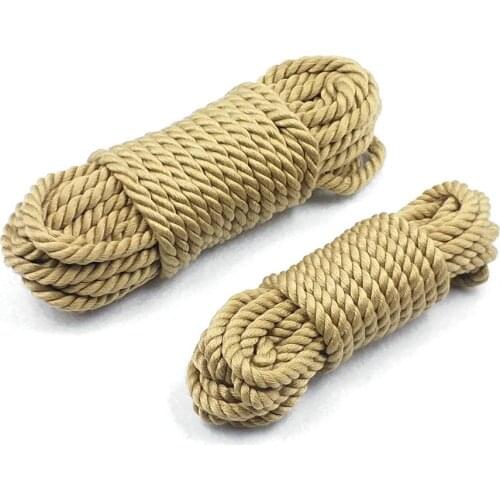 BDSM Sex Toys Cotton Rope Bondage Handcuff Foot Ankle Chain Cord Guiding Adult Products Flirting for Men Woman Cosplay Game 18