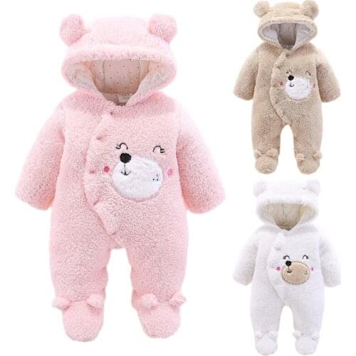 Autumn and winter new design Newborn Baby Boy Romper Sweater Girls Bodysuit Hooded Jumpsuit Kids Cute Toddler Clothes