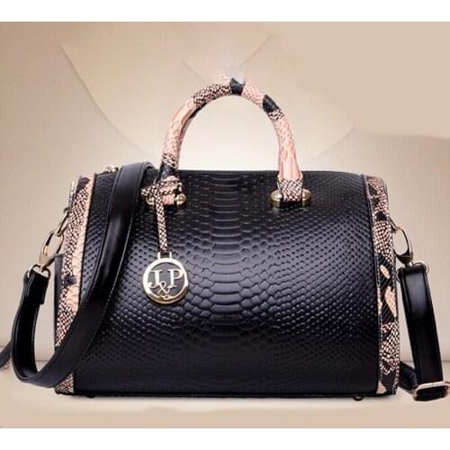 Useful PU Leather Handbag Shoulder Bags Top Handle Boston Female Totes clutches Sequined Pillow Elegant Lady Messenger Bag