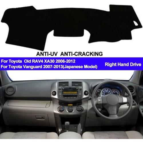 TAIJS Car Dashboard Cover Dash Mat For Toyota RAV4 Vanguard XA30 2006 2007 2008 2009 2010 - 2012 DashMat Pad Dash Board Cover