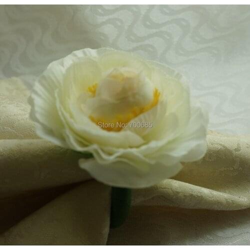 Silk flower napkin ring, decoration napkin holder