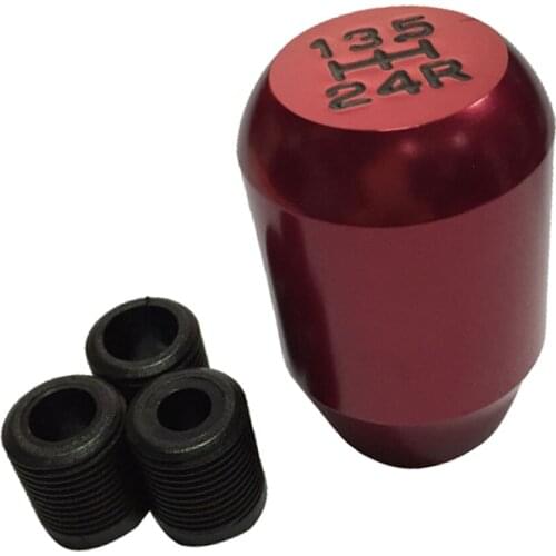 Universal Oval Aluminum Alloy Car Manual Gear Stick Shift Knob