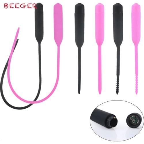BEEGER Extreme 10x Vibrating Urethral Sound, Horse Eye Expansion Catheter Sounds,Urethral Vibrator Male Masturbator
