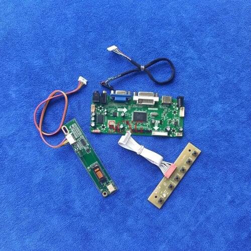 LCD display HDMI-compatible DVI VGA Kit 20-Pin LVDS 1024*768 M.NT68676 controller driver board Fit CLAA141XC01/CLAA141XF01 1CCFL