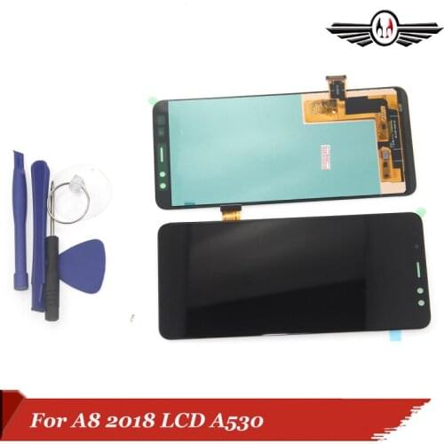 Display LCD Screen for SAMSUNG Galaxy A8 2018 LCD A530 Display Touch Digitizer Replacement