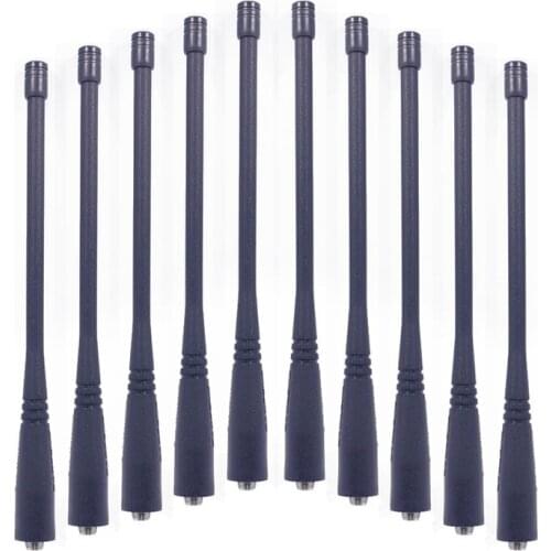 10PCS Original Baofeng Walkie Talkie Antenna SMA-Female 17CM Dual Band uhf vhf For UV-5R UV-82 GT-3 uv5r pofung Radio