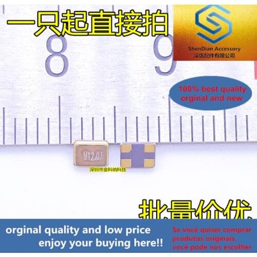 10pcs only orginal new SMD active crystal 3225 12.000MHz L 3.3V 3.2x2.5mm 4-pin resonator best item
