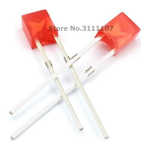 100PCS/LOT 2X3X4 Square LED Red light-emitting diode 2*3*4mm LED Diode