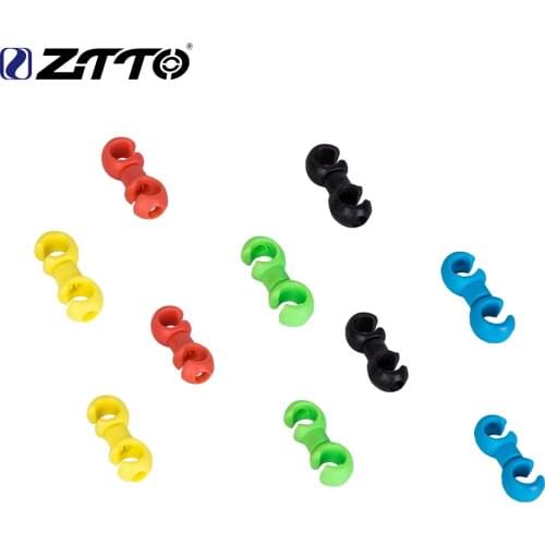 100Pcs ZTTO MTB Mountain Bike Road Bicycle Parts Brake Shifting Cable Housing brake line Rotating S-Hooks C-Clips Cable-Cross