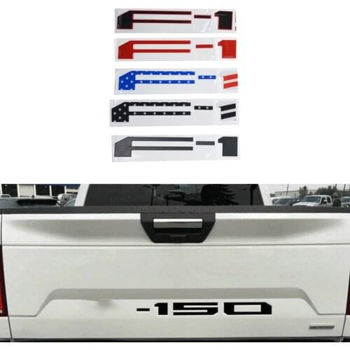 3D Raised Decal Letters Tailgate Insert Letters For F150 Raptor 2018 2019 2020 F-150 Letter Sticker American Flag Emblems