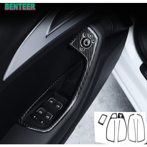 5pcs Car Door Car interior Sticker For Audi A6 A7 2012 To 2018