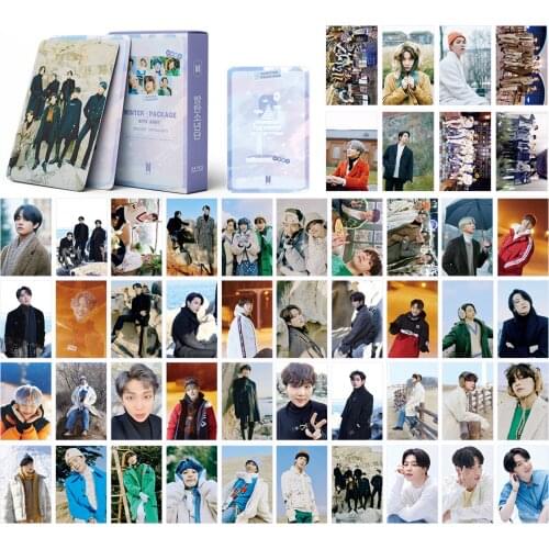 54pc KPOP Bangtan Boys BE New Album LOMO Card Winter Package Member Photocard Paper Cards JUNGKOOK SUGA V JIN RM