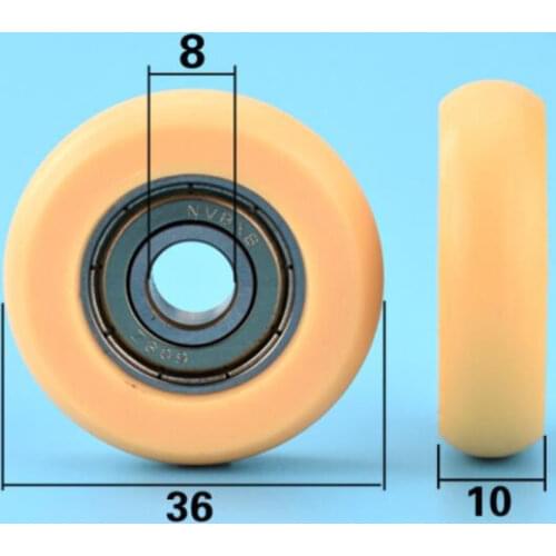 8*36*10mm 608zz bearing rolling plastic wheel door and window mechanical furniture roller bearing 69kg Inside 8mm
