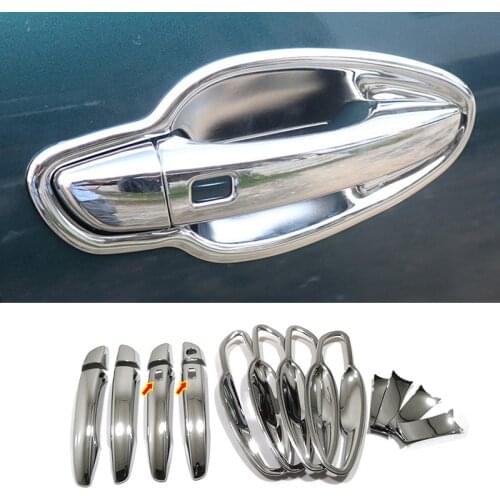 For Peugeot 3008 GT 5008 2017 2018-2021 LHD ABS Chrome Car door protector Handle Decoration Cover Trim Sticker Accessories 8pcs