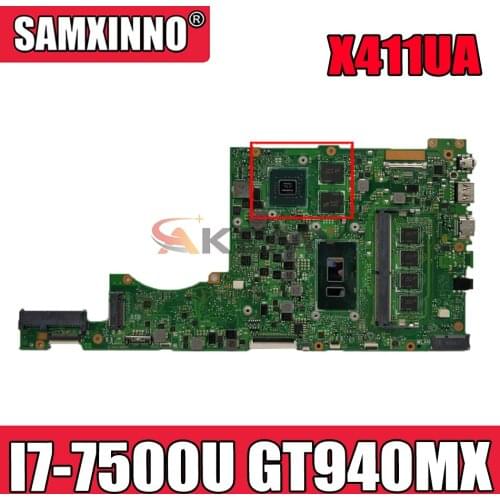 Akemy X411UA Laptop motherboard for ASUS VivoBook-14 X411UQ S4200UQ original mainboard I7-7500U GT940MX