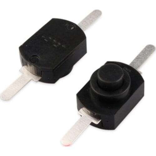 Free Shipping 20PCS 1208YD 2Pin Flashlight Power Switches Push Button Switches Black