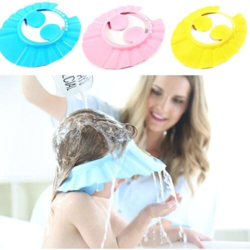 Safe Shampoo Shower Bathing Bath Protect Soft Cap Hat For Baby Wash Hair Shield Bebes Children Bathing Shower Cap Hat Kids