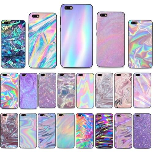 Glitter Iridescent Holographic Color Blue pink Phone Cases For Huawei Honor 7C 7A 8X 9X 8A 10i 20S 8C 8S 9A 9S 10X lite