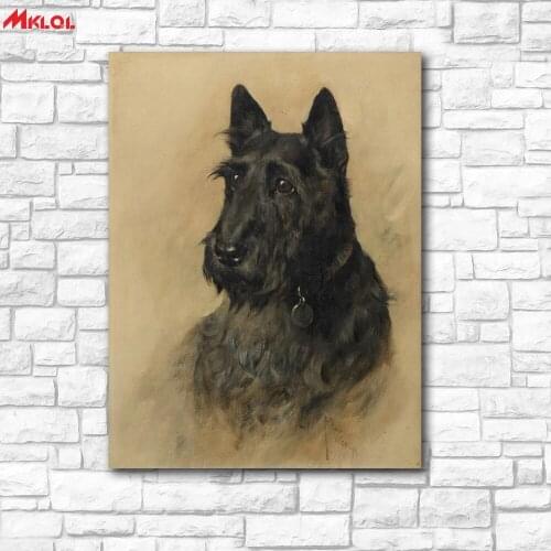 Large Wall Art The Dog Lying Canvas Painting For Living Room Home Decoration Oil Painting On Canvas Wall Painting Unframed